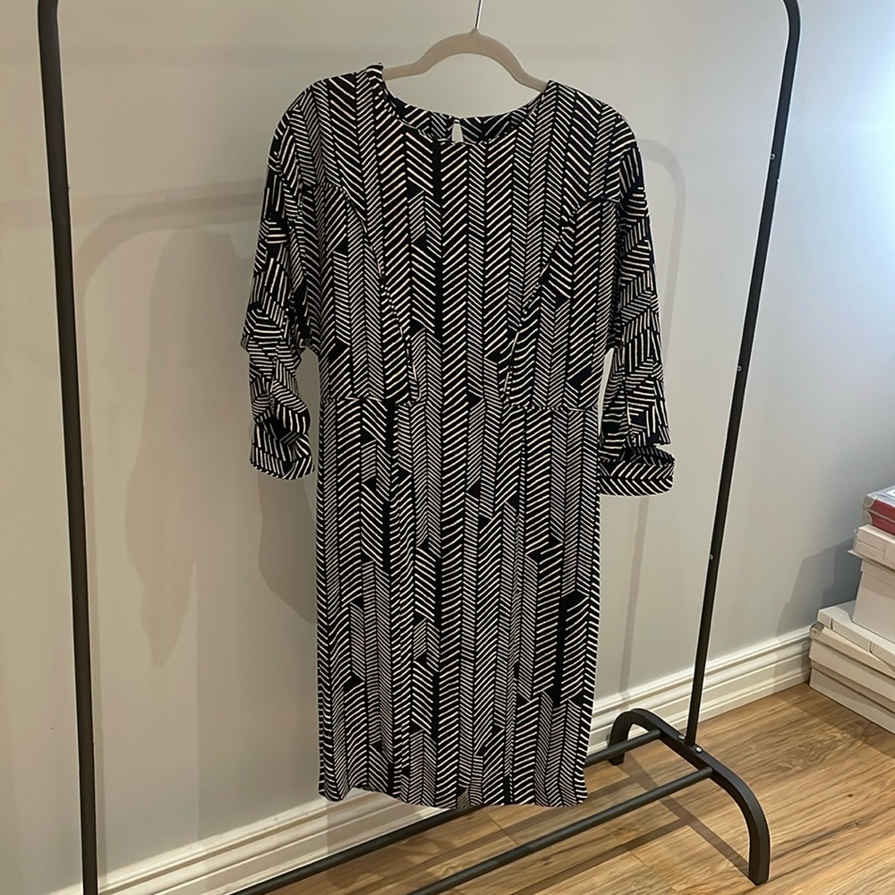 Tiger of Sweden Black and White Maxi Dress